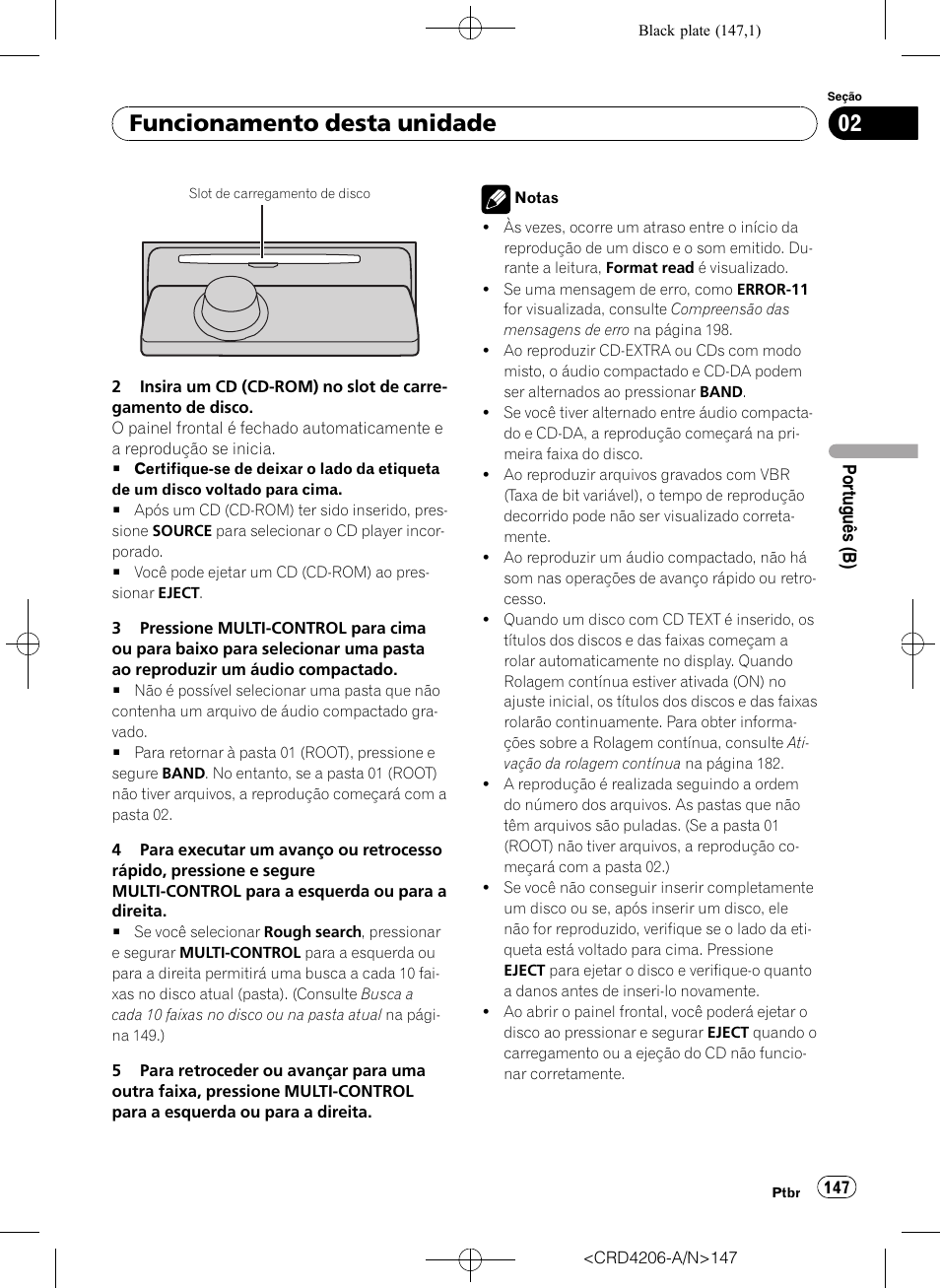 Funcionamento desta unidade | Pioneer Super Tuner III D DEH-P8950BT User Manual | Page 147 / 204