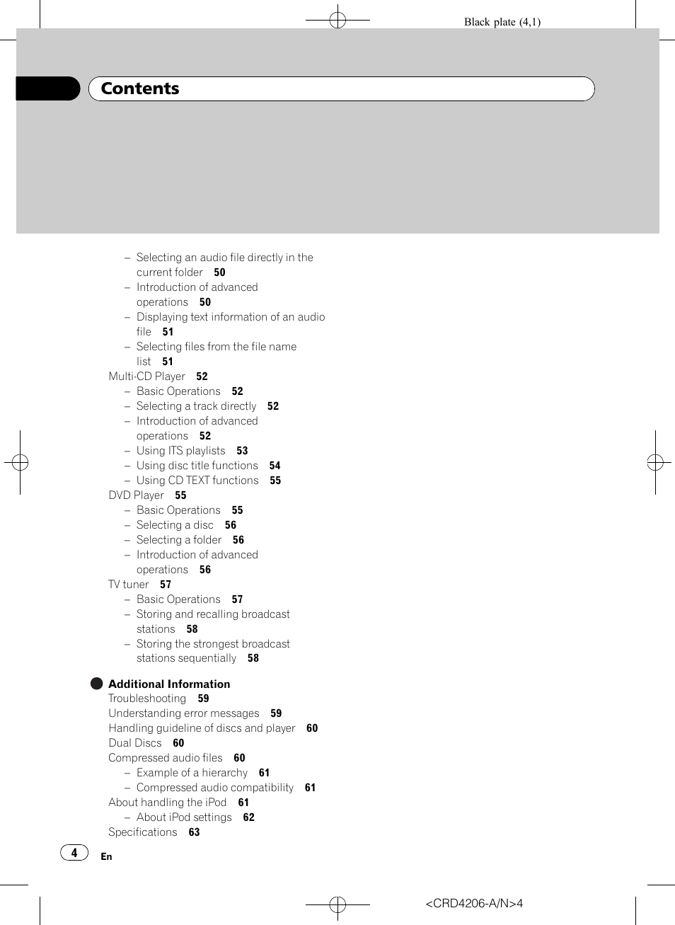 Pioneer Super Tuner III D DEH-P8950BT User Manual | Page 4 / 204