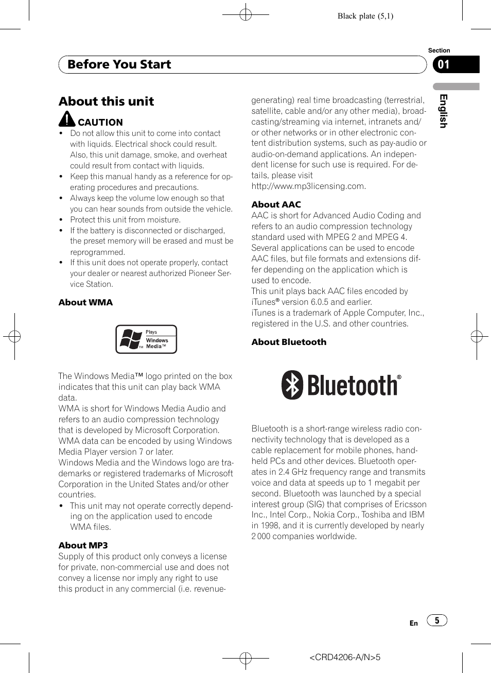 Before you start, About this unit | Pioneer Super Tuner III D DEH-P8950BT User Manual | Page 5 / 204