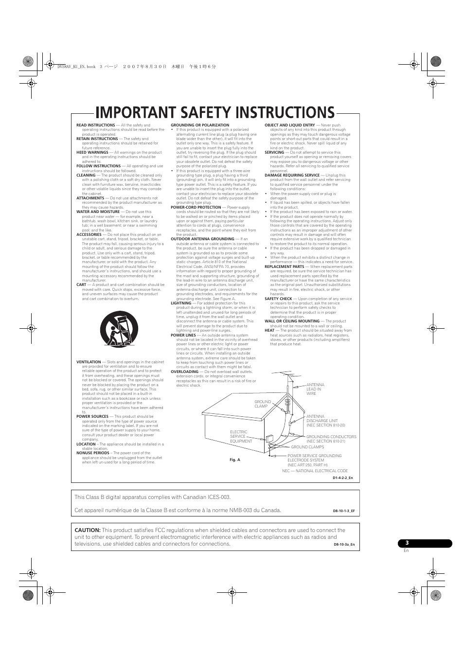 Pioneer DV58AV_KU_EN User Manual | Page 3 / 48