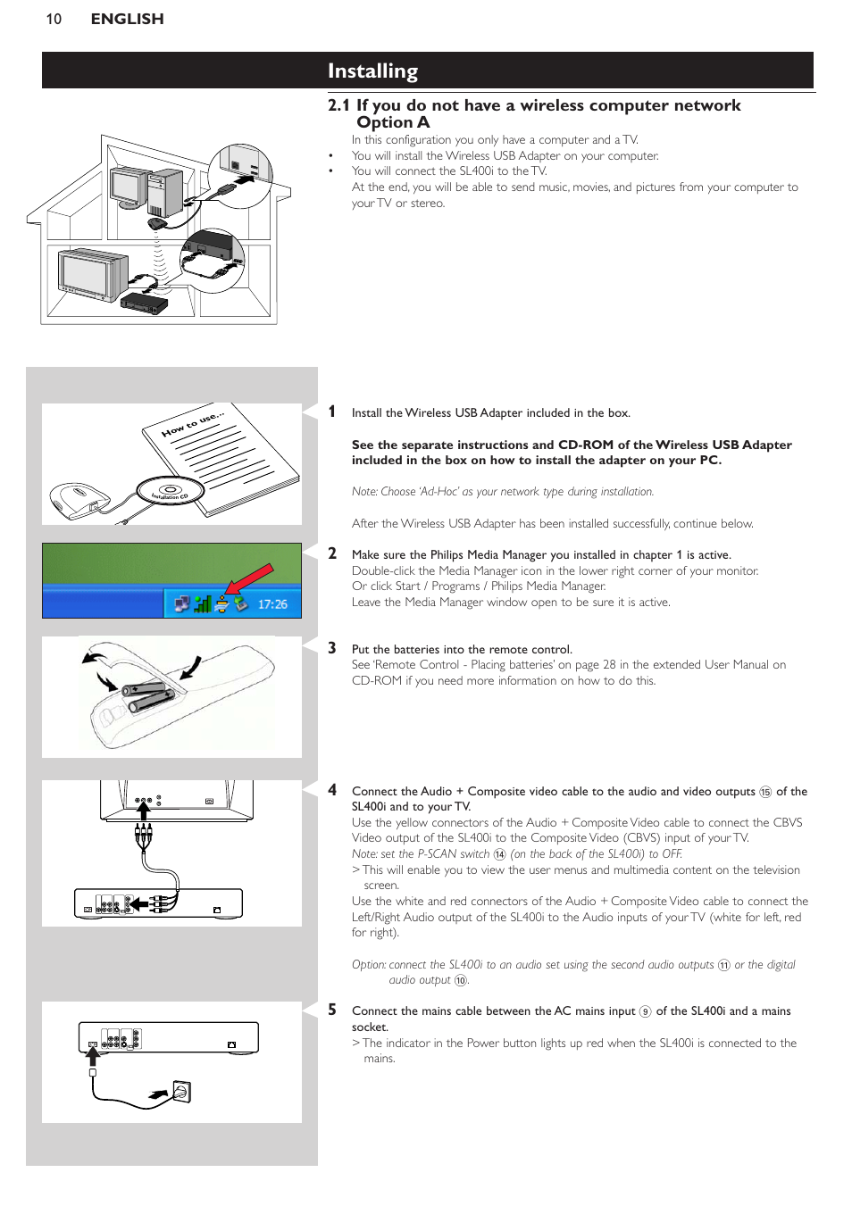 Installing | Pioneer SL400I User Manual | Page 10 / 26