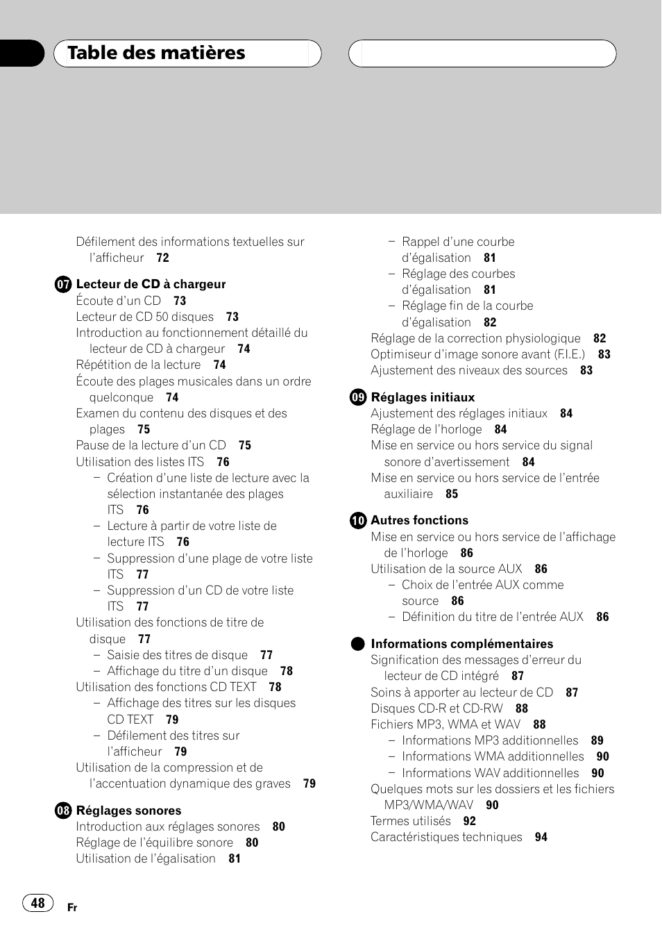 Pioneer DEH-P4700MP User Manual | Page 48 / 140