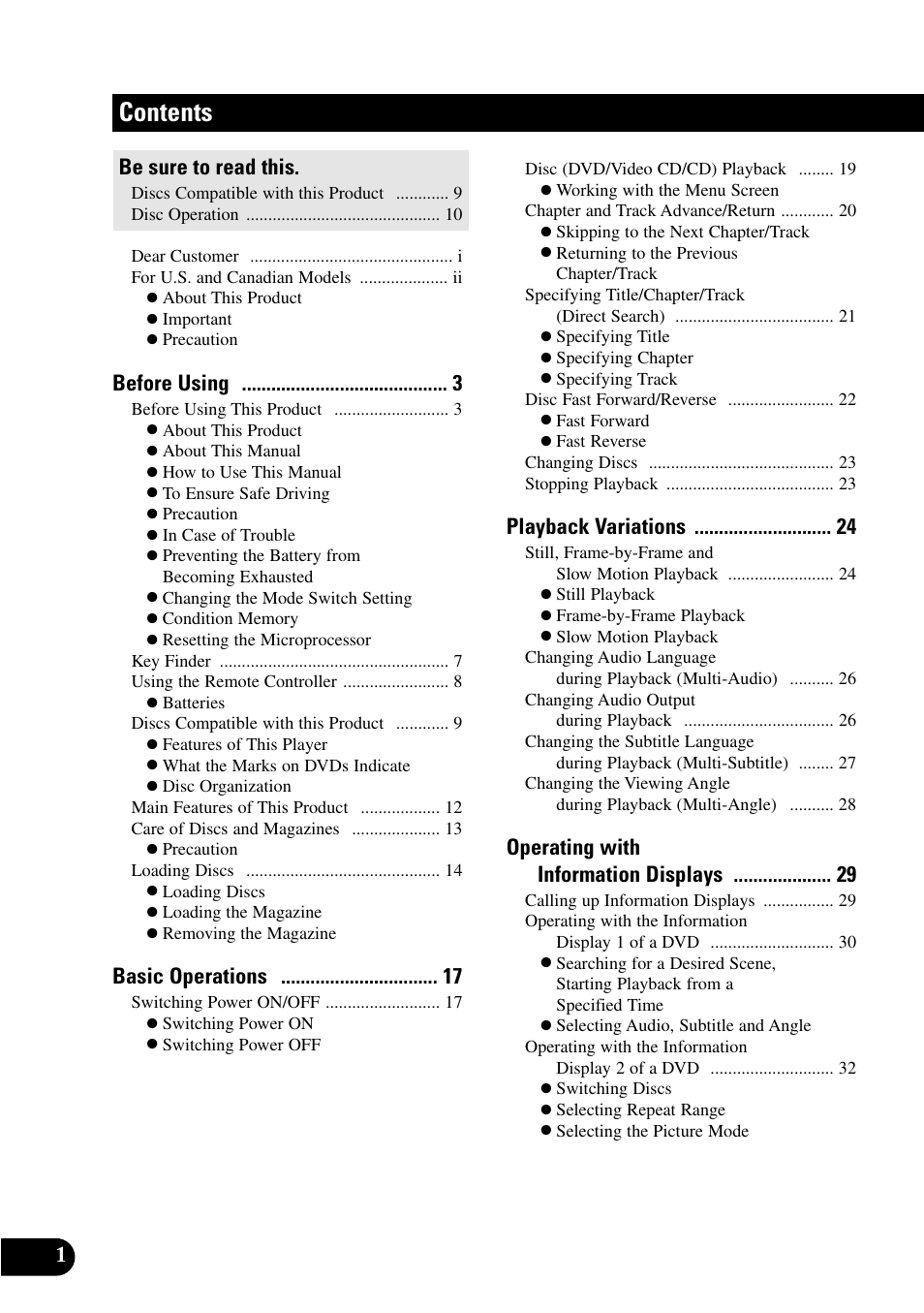 Pioneer XDV-P9 User Manual | Page 4 / 84