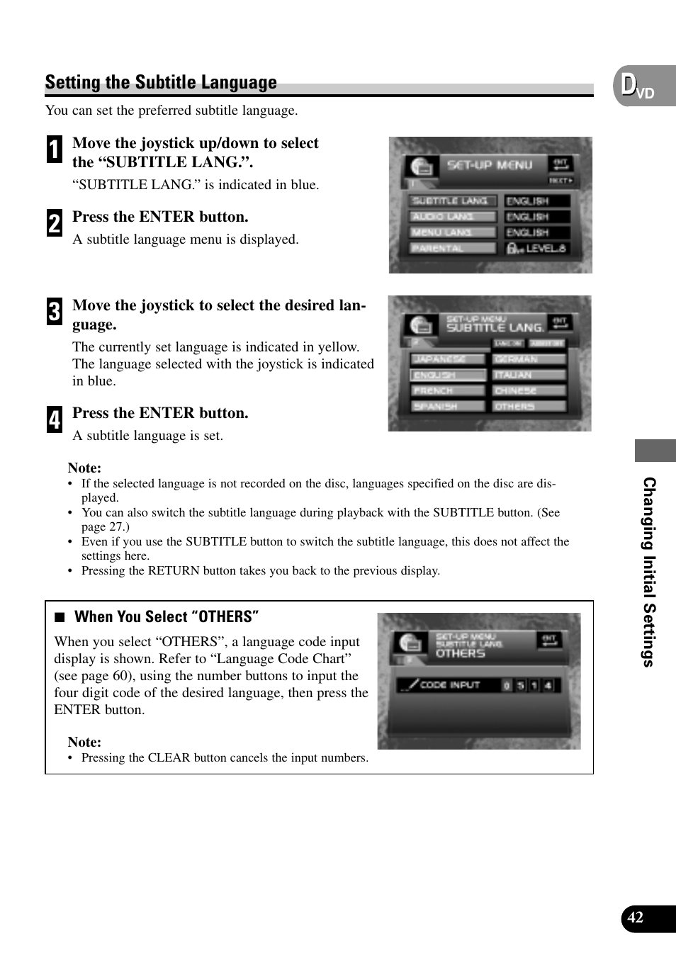 Setting the subtitle language | Pioneer XDV-P9 User Manual | Page 45 / 84