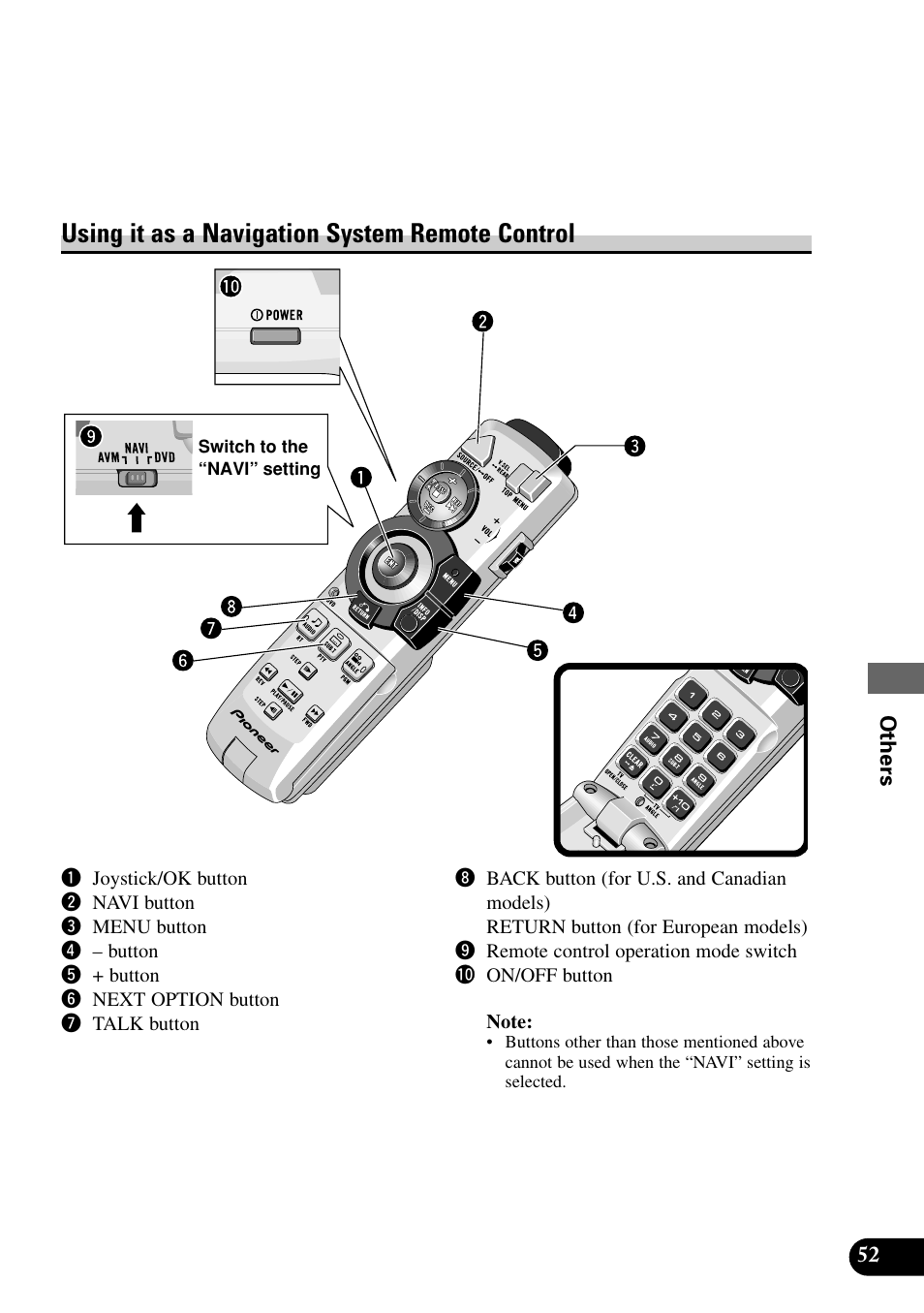 Using it as a navigation system remote control | Pioneer XDV-P9 User Manual | Page 55 / 84