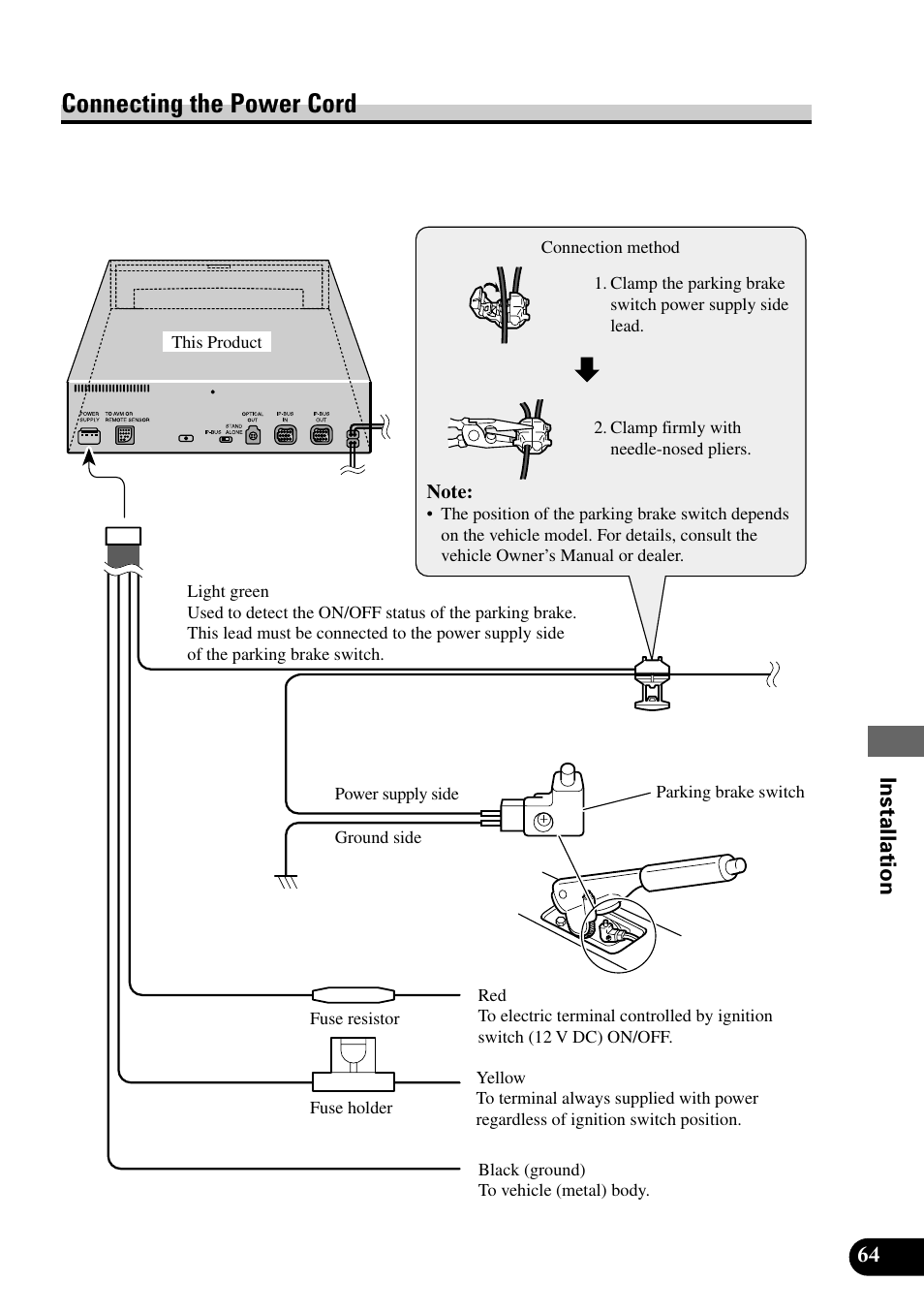 Connecting the power cord | Pioneer XDV-P9 User Manual | Page 67 / 84