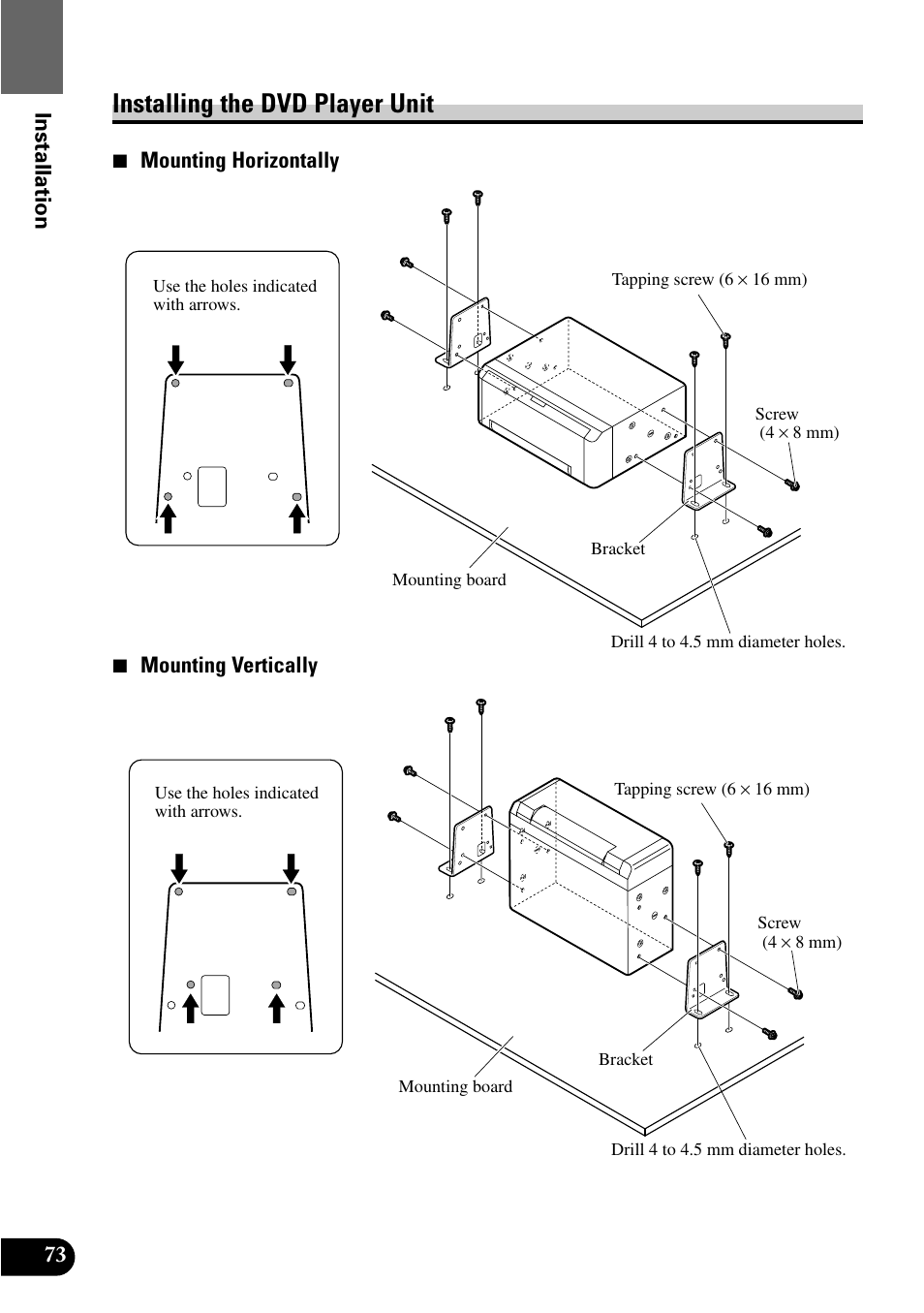 Installing the dvd player unit | Pioneer XDV-P9 User Manual | Page 76 / 84