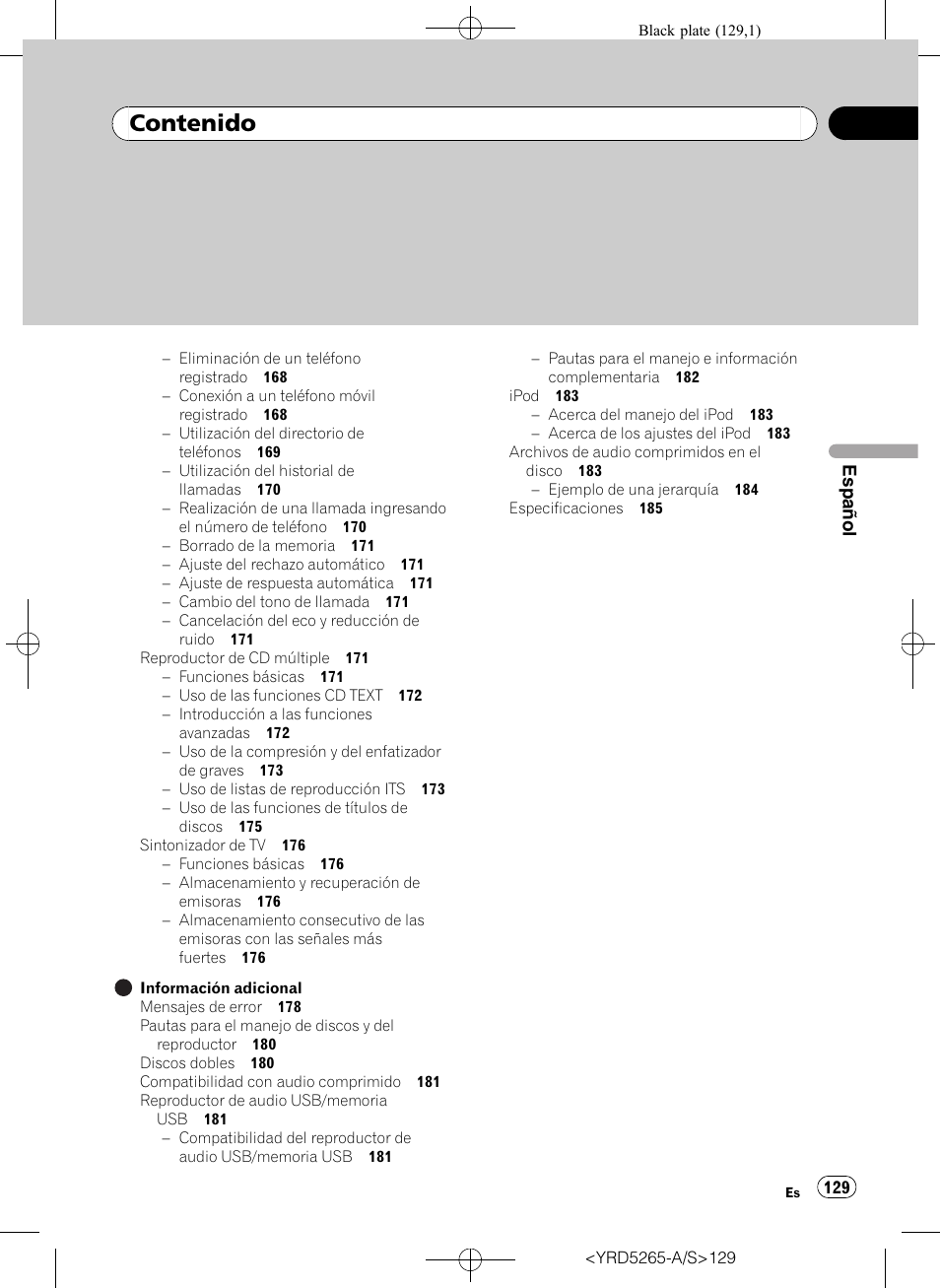 Pioneer DEH P4100UB User Manual | Page 129 / 187