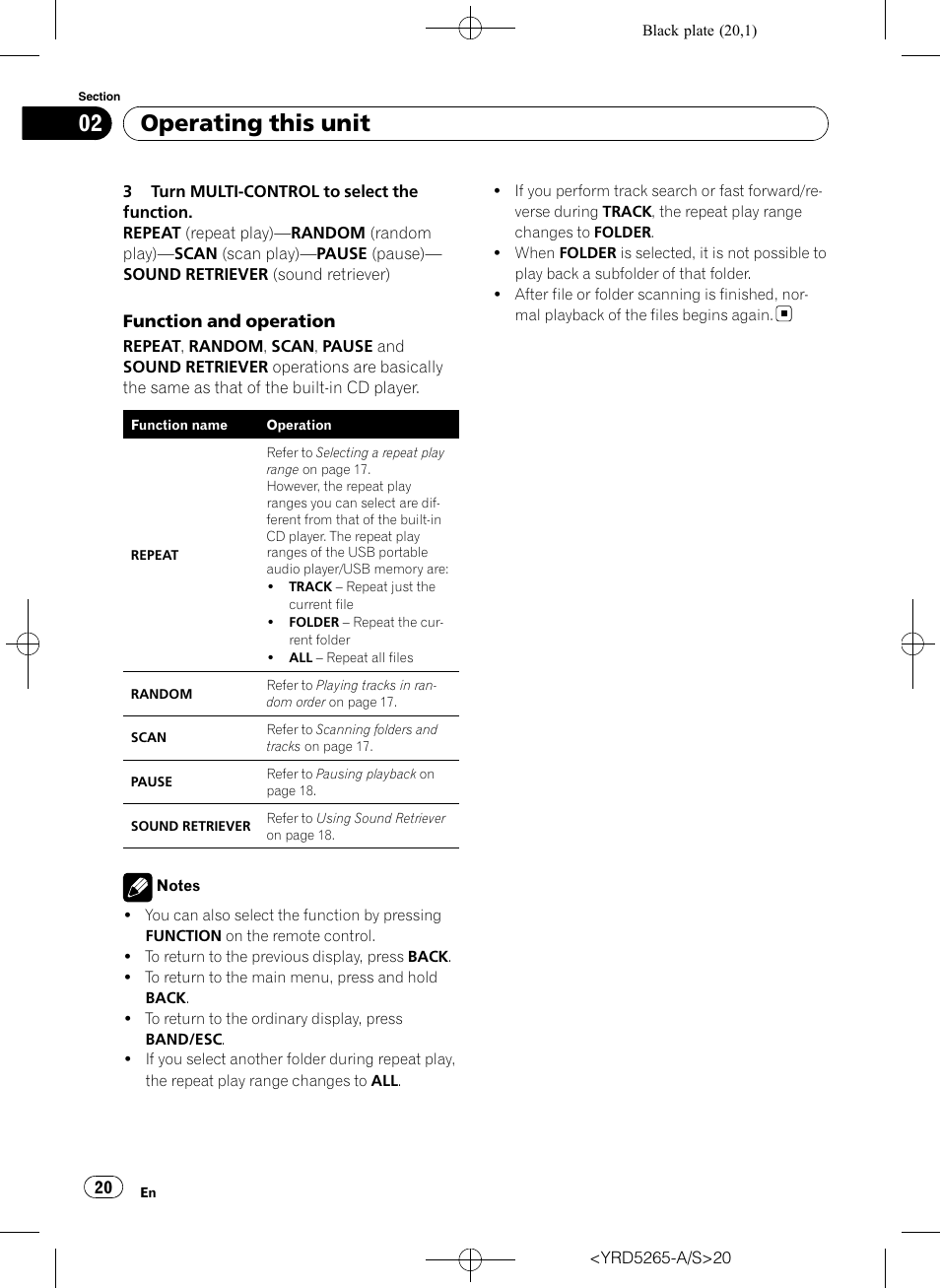 Operating this unit | Pioneer DEH P4100UB User Manual | Page 20 / 187