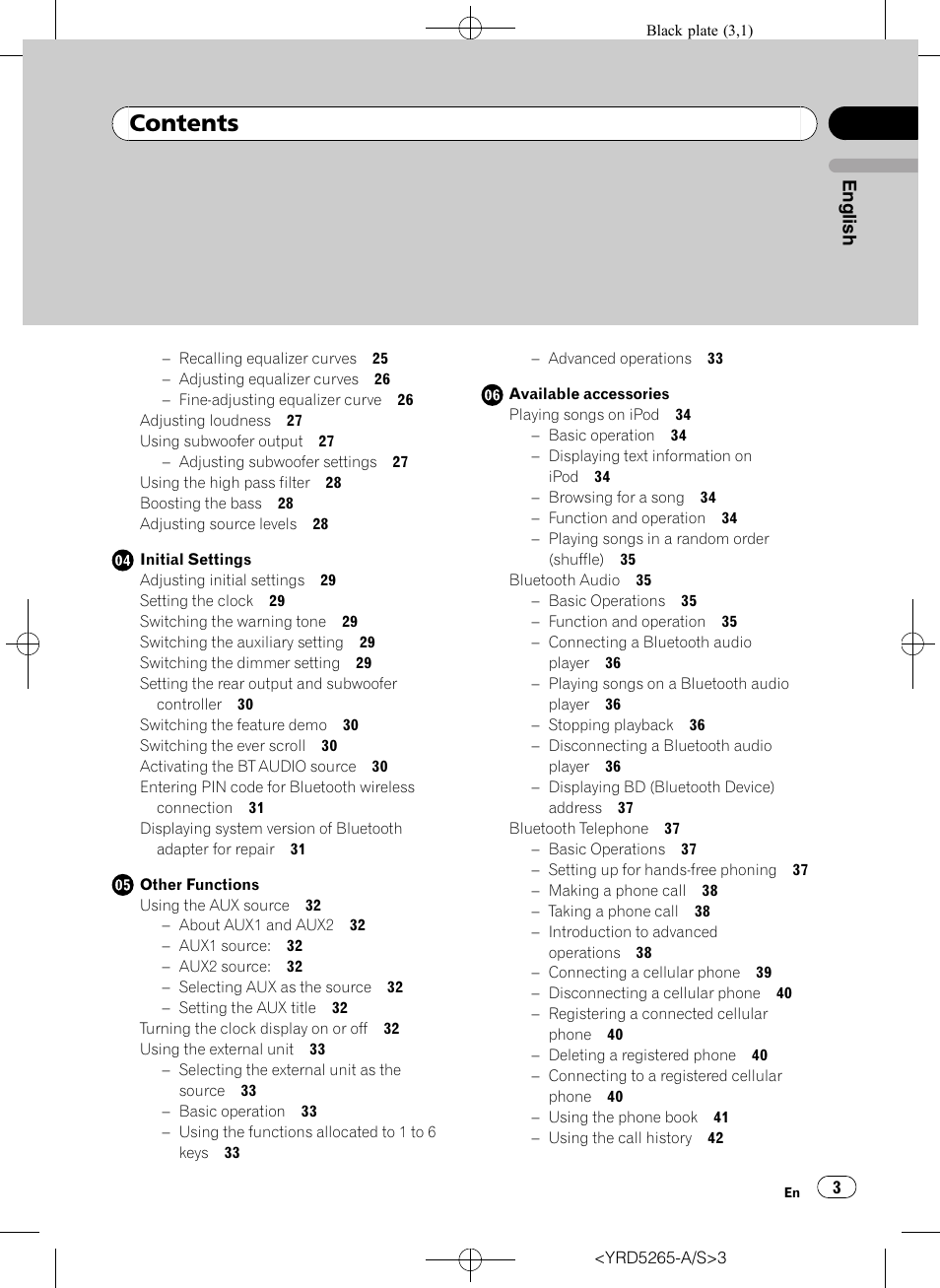 Pioneer DEH P4100UB User Manual | Page 3 / 187