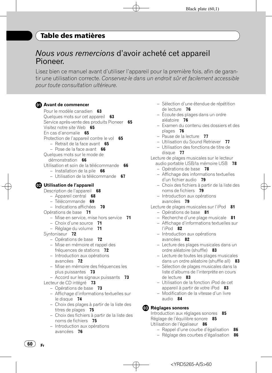 Pioneer DEH P4100UB User Manual | Page 60 / 187