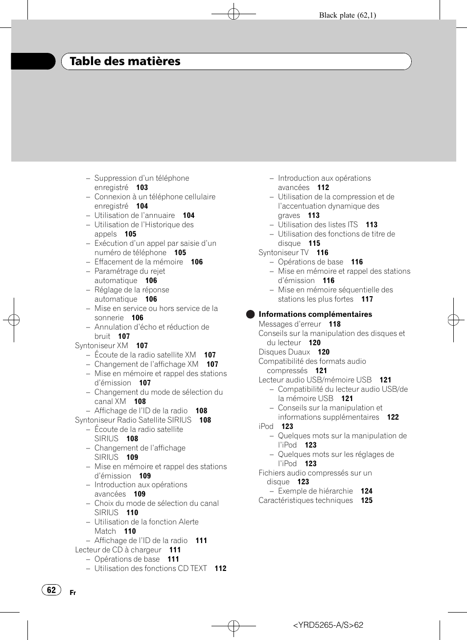 Pioneer DEH P4100UB User Manual | Page 62 / 187