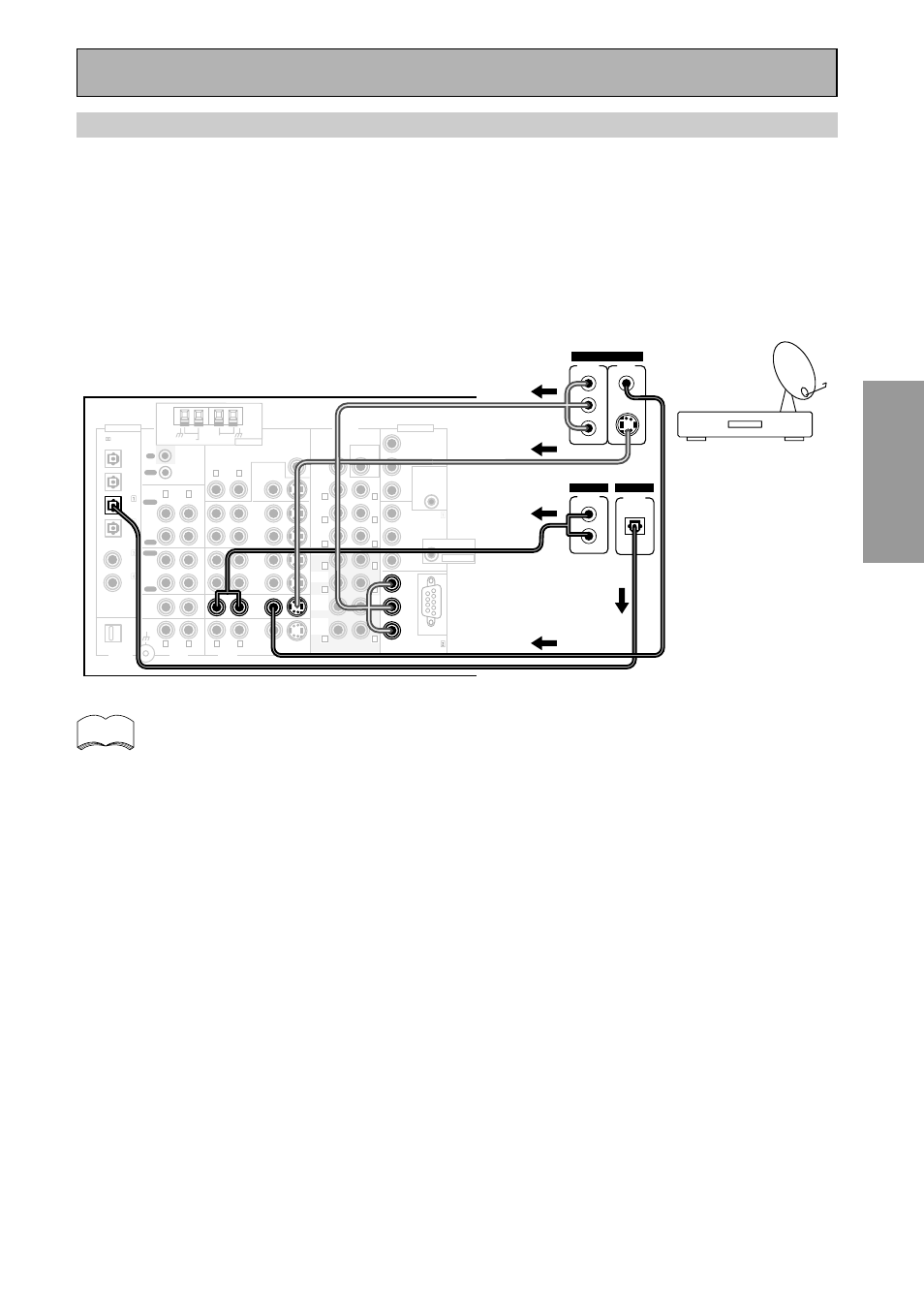 Connecting satellite tv(sat) components, Connecting your equipment, Satellite tuner | Pioneer VSX-45TX User Manual | Page 19 / 120