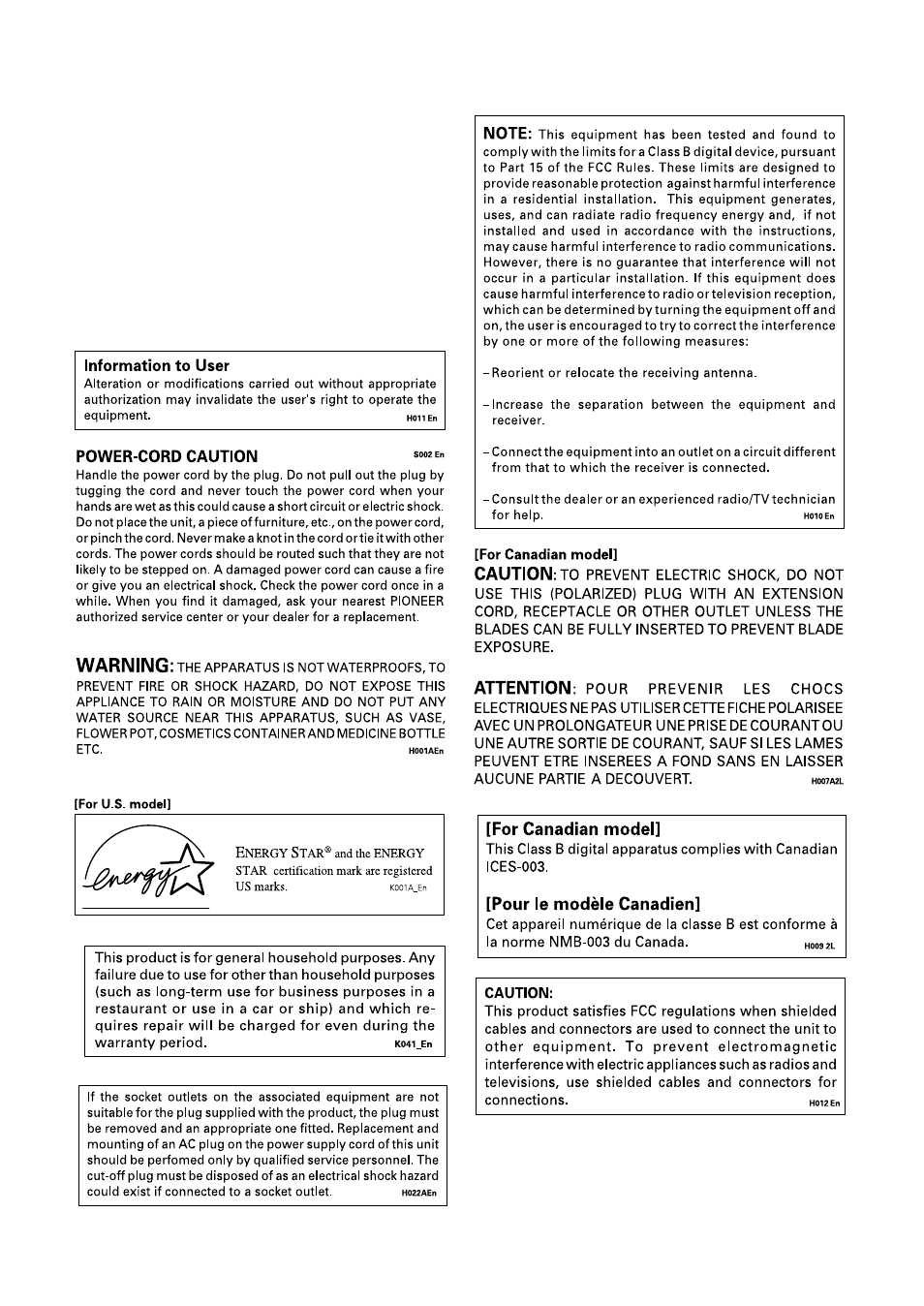 Important notice | Pioneer VSX-45TX User Manual | Page 2 / 120