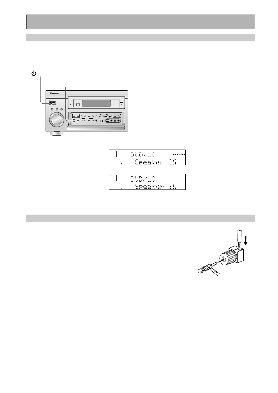 Speaker impedance, Bi-wiring your speakers, Connecting your equipment | Speakers standby/on | Pioneer VSX-45TX User Manual | Page 26 / 120