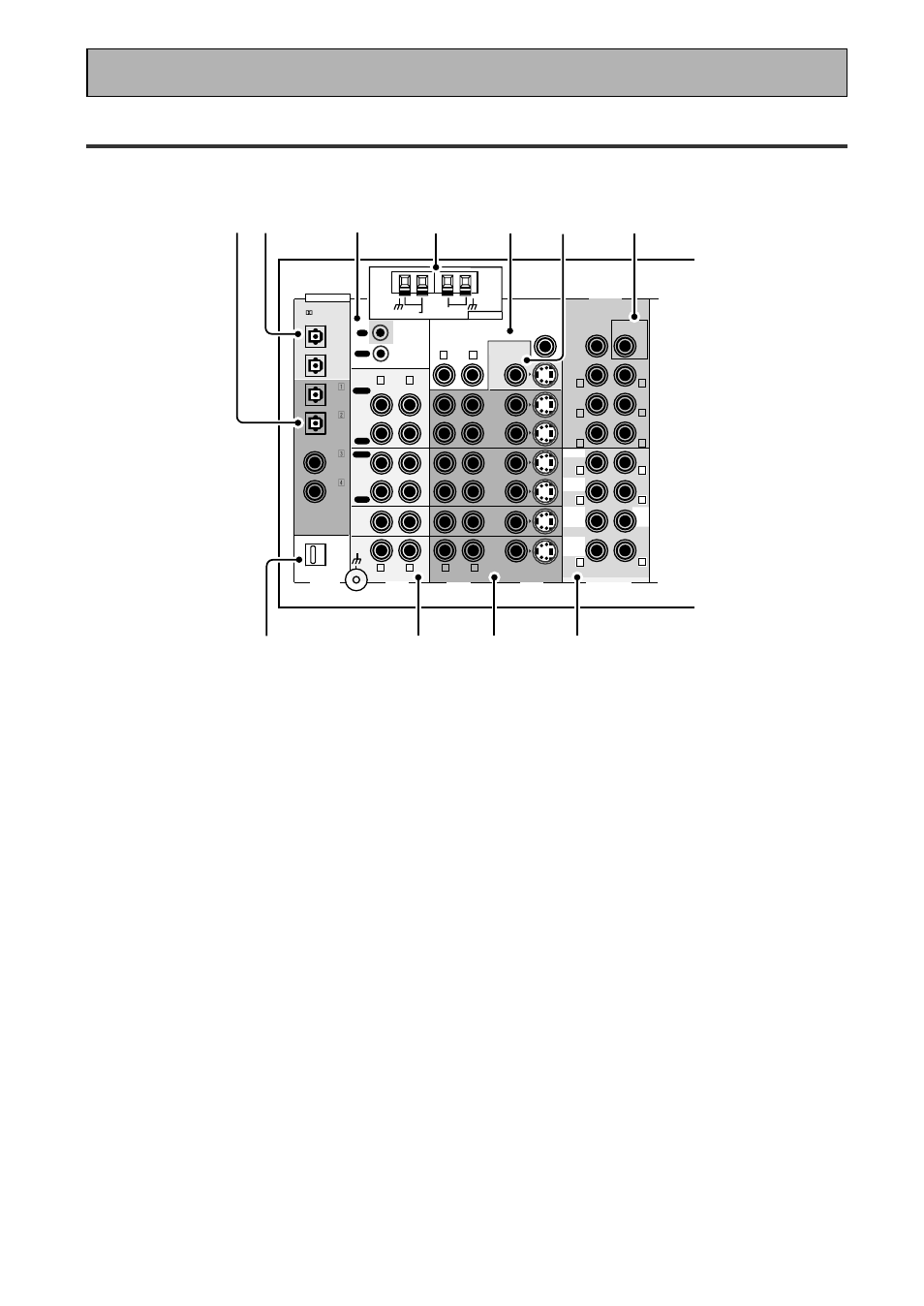 Back panel, Displays & controls, 1 digital in terminals (see page 22) | 2 digital out terminals (see page 22), 3 control in/out terminal (see page 79), 4 radio antenna terminals (see page 24), 8 component video monitor out terminals | Pioneer VSX-45TX User Manual | Page 34 / 120