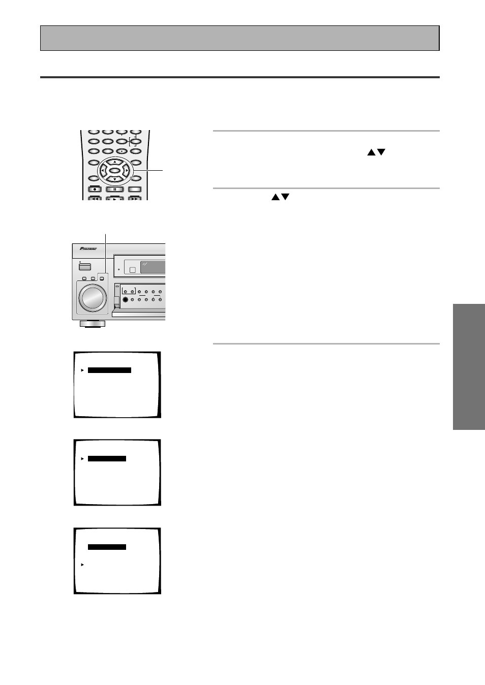 Surrback system (surround back system), Surround set up, 3 exit should be selected. press the enter button | Setting up for surround sound, The setup possibilities appear on your tv | Pioneer VSX-45TX User Manual | Page 37 / 120