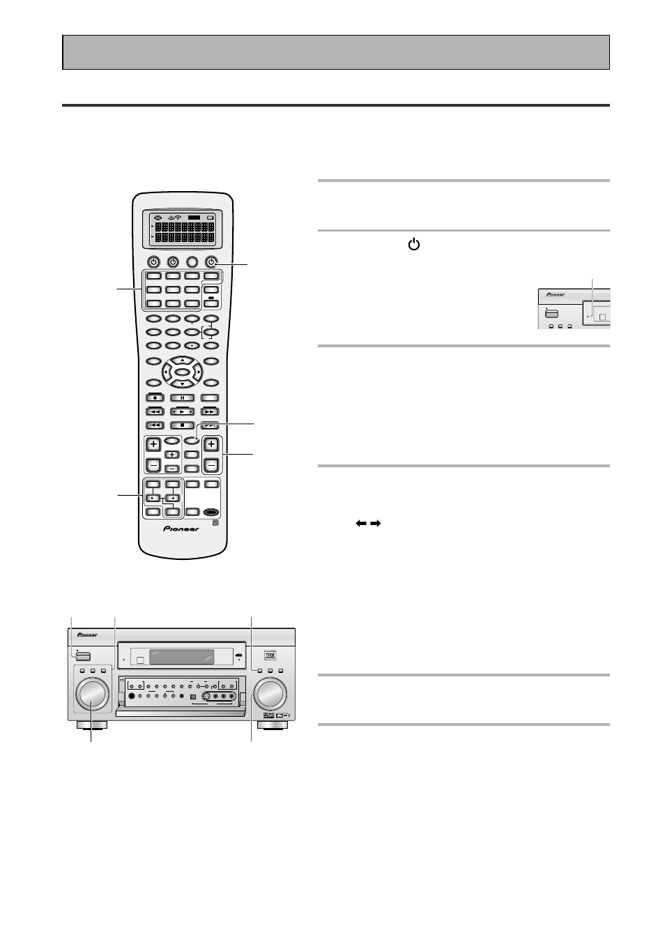 Basic operation, Stereo and multichannel playback, 4 choose a listening mode one of two ways | Standby indicator, Standby multi channnel acoustic calibration, Standby | Pioneer VSX-45TX User Manual | Page 44 / 120