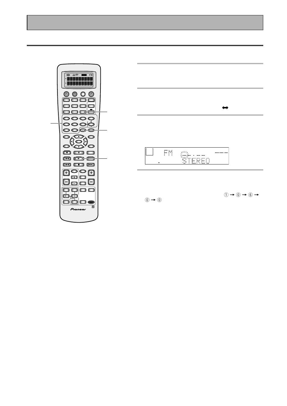 Direct access tuning, 1 press the tuner button, Using the tuner | Each press switches the band : fm j am | Pioneer VSX-45TX User Manual | Page 58 / 120