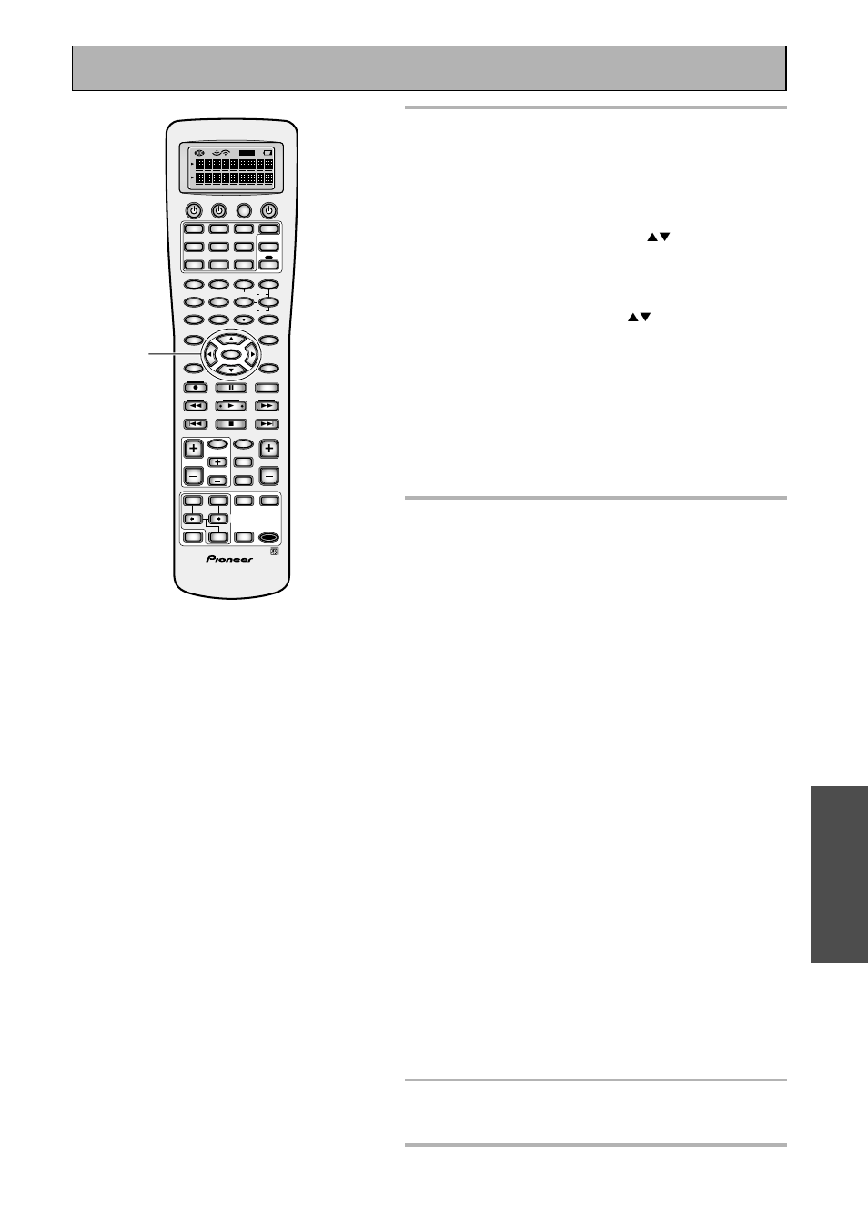 7 press enter. the preset code has been entered, Remote control of other components | Pioneer VSX-45TX User Manual | Page 63 / 120