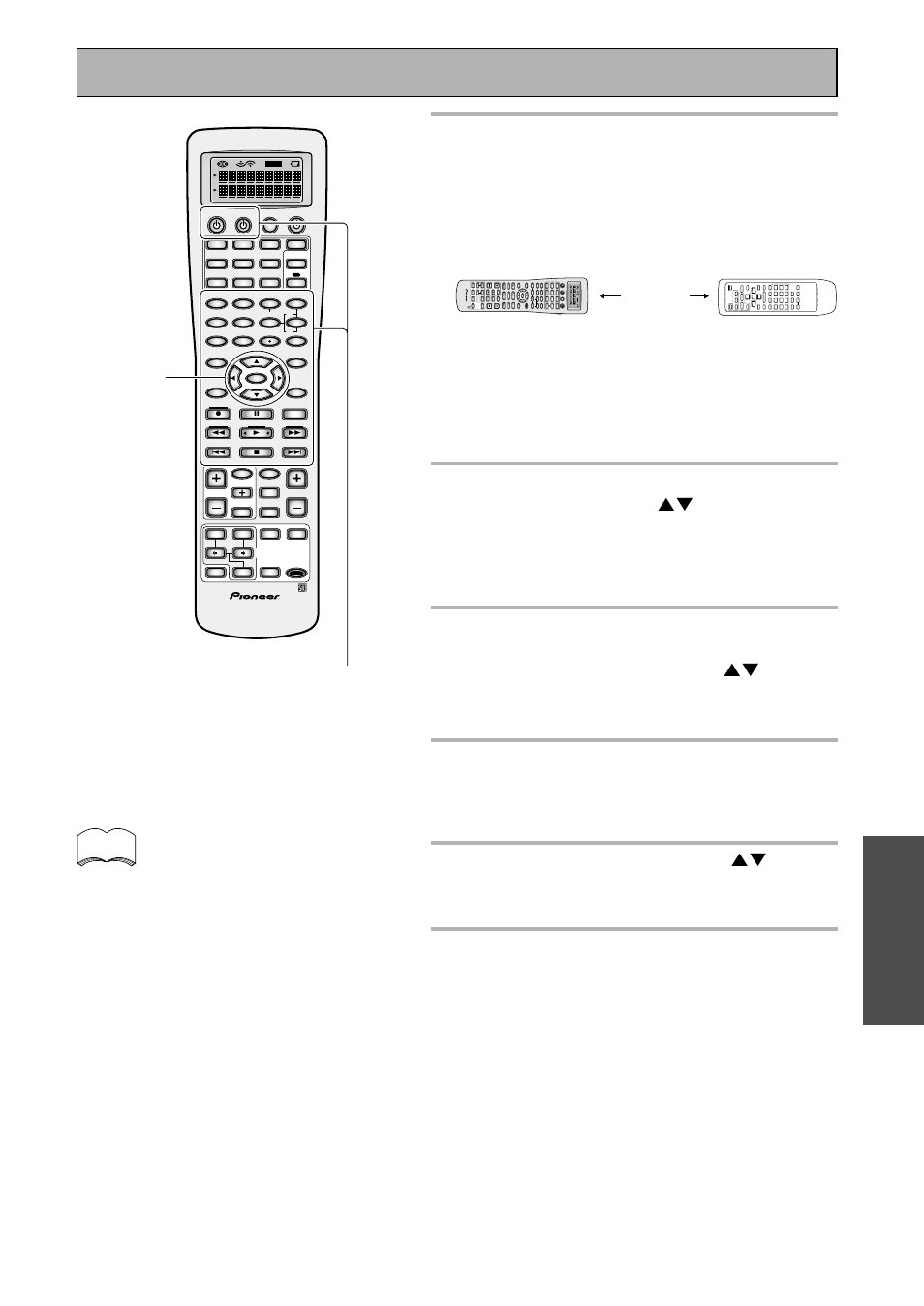 Basic, 10 select exit and press enter, Remote control of other components | Buttons that are able to learn new commands, You will return to the remote setup menu, Input att, Loudness, Speaker a/b, Video sel, Signal sel | Pioneer VSX-45TX User Manual | Page 65 / 120