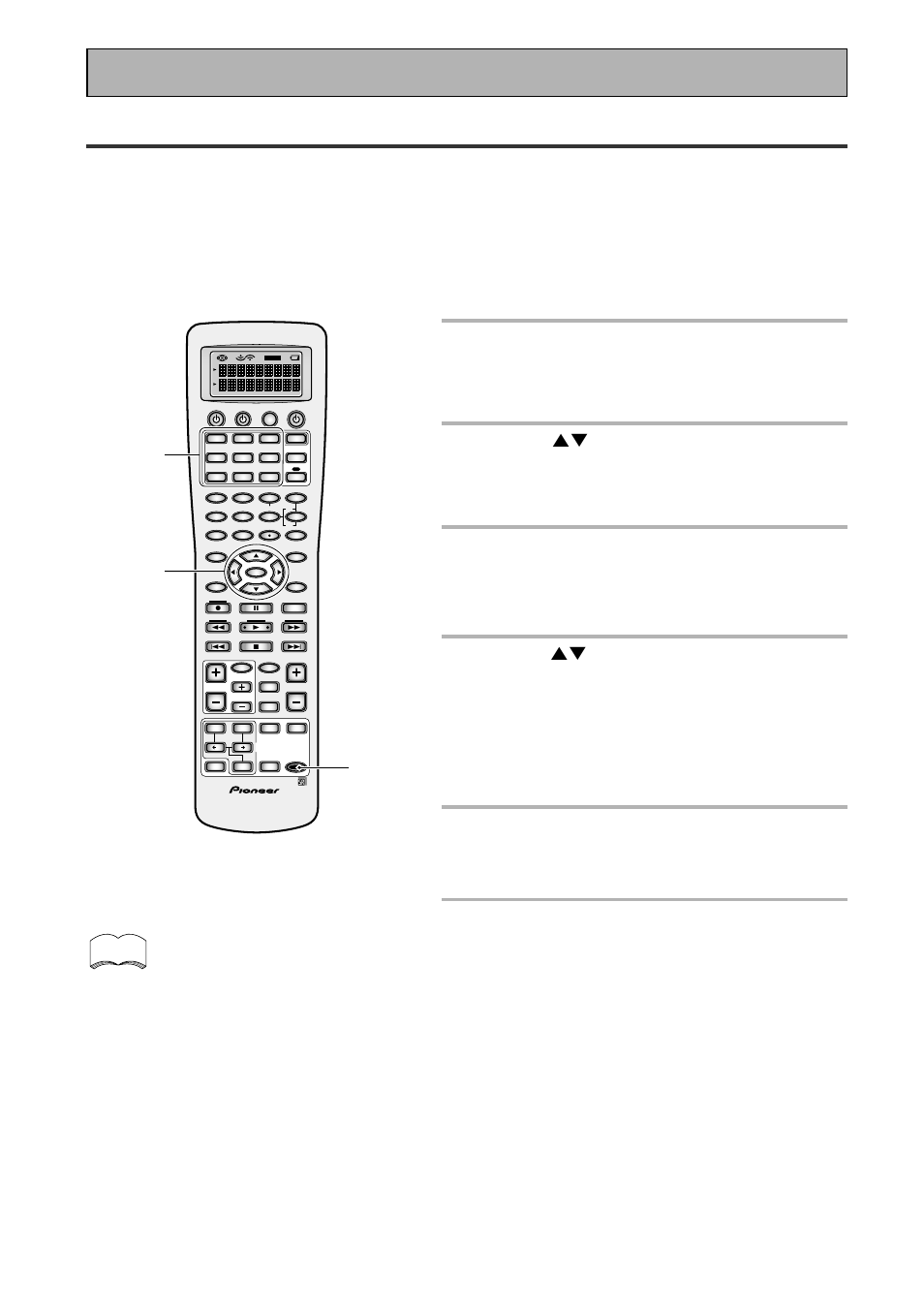 Setting up the direct function, 1 press the remote setup button for three seconds, Remote control of other components | Directfunc appears on the remote control display | Pioneer VSX-45TX User Manual | Page 68 / 120