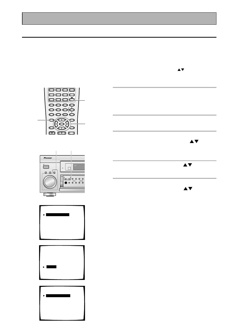 Expert setup, 2 press the system setup button, Fine tuning your system | Make sure your tv is set to the receiver, The menu possibilities appear on your tv | Pioneer VSX-45TX User Manual | Page 96 / 120