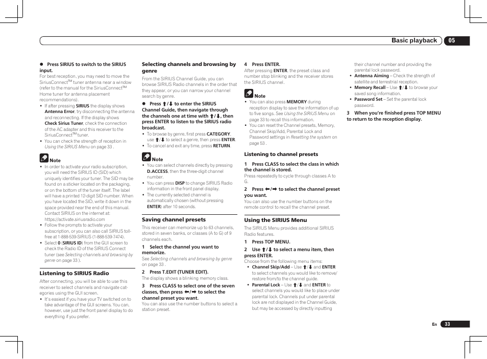 05 basic playback | Pioneer VSX-1121-K User Manual | Page 33 / 100