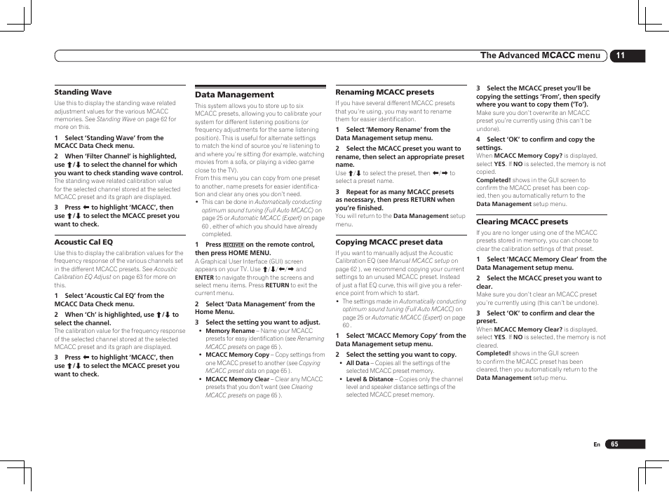 Pioneer VSX-1121-K User Manual | Page 65 / 100