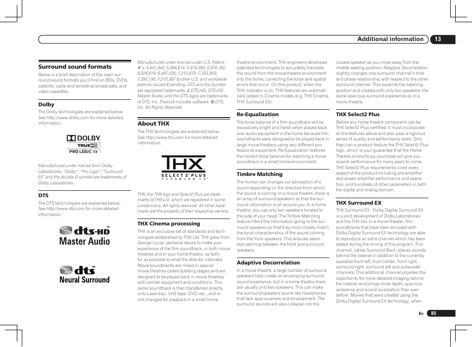 Pioneer VSX-1121-K User Manual | Page 85 / 100