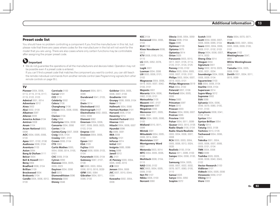 Pioneer VSX-1121-K User Manual | Page 93 / 100