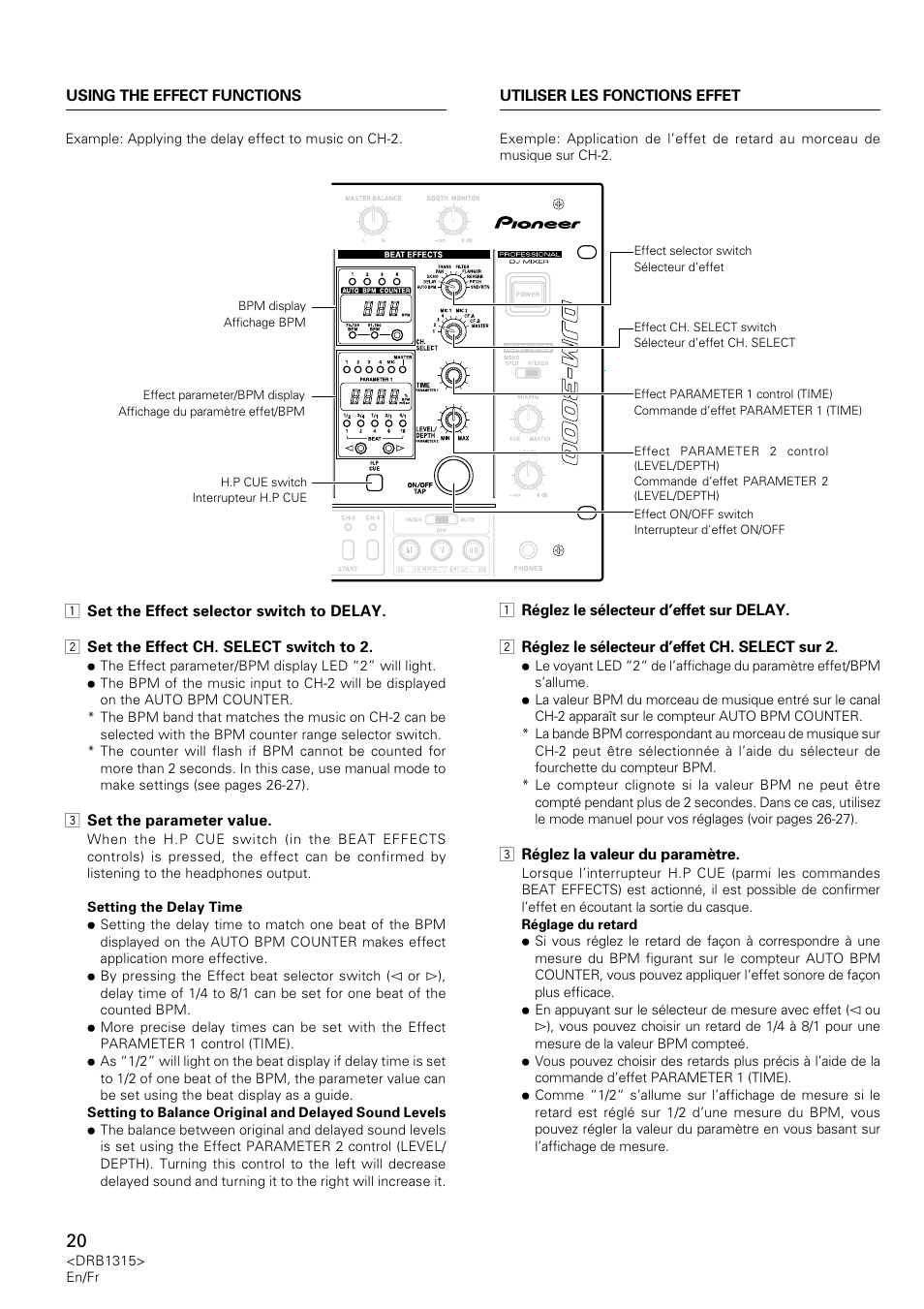 Pioneer DJM-3000 User Manual | Page 20 / 120