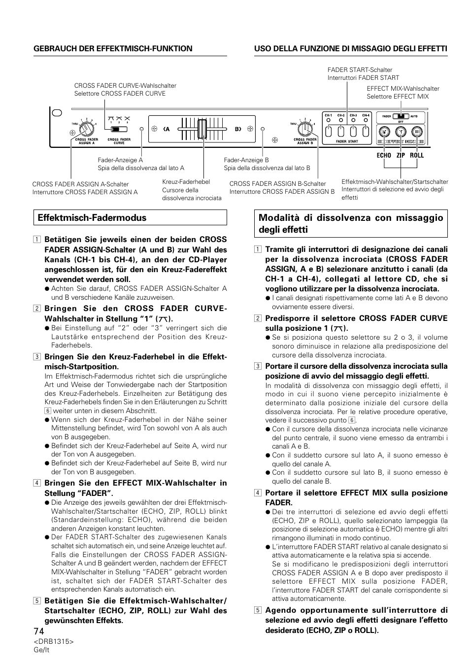 Effektmisch-fadermodus | Pioneer DJM-3000 User Manual | Page 74 / 120