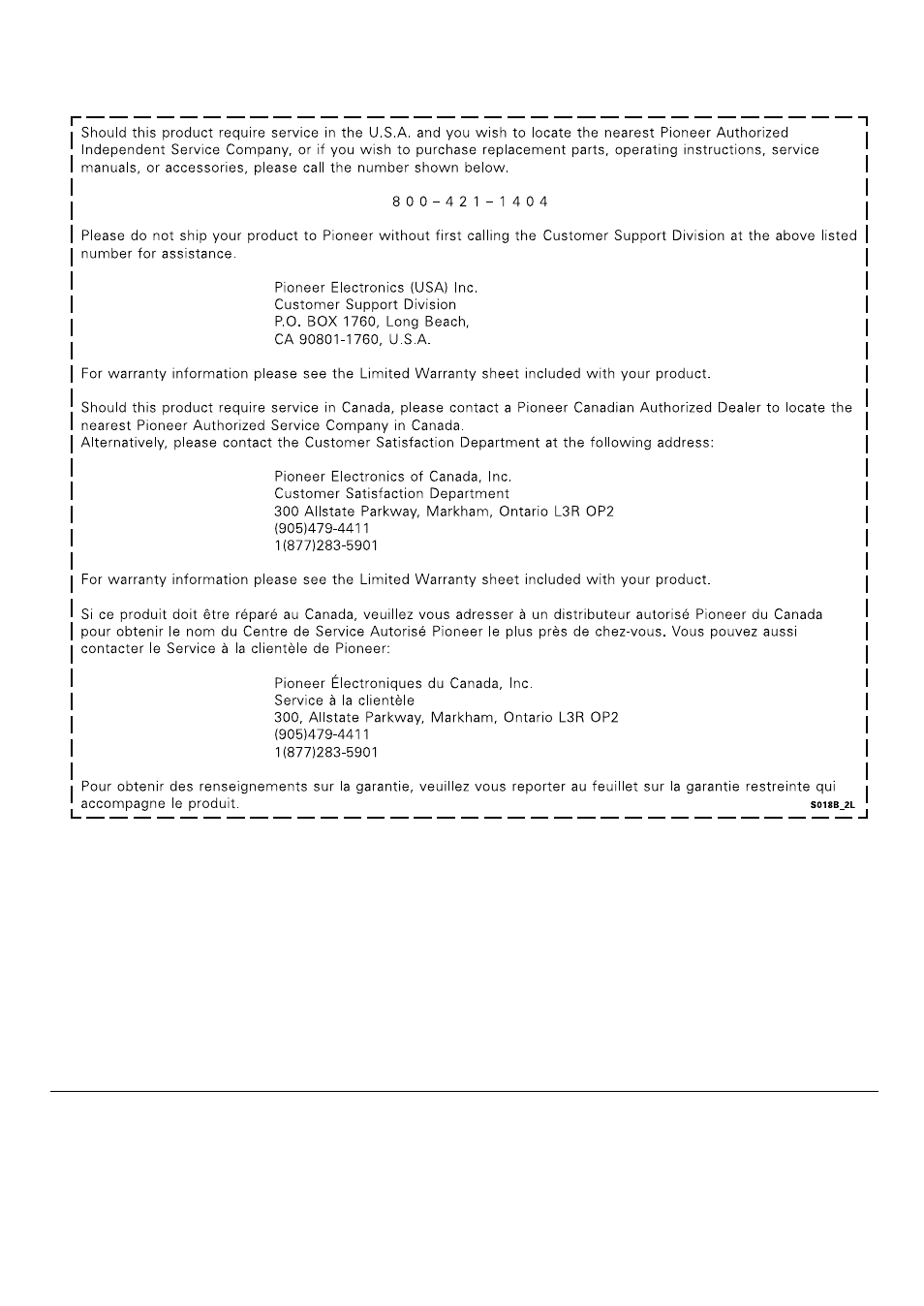 Pioneer corporation | Pioneer VSX-43TX User Manual | Page 104 / 104