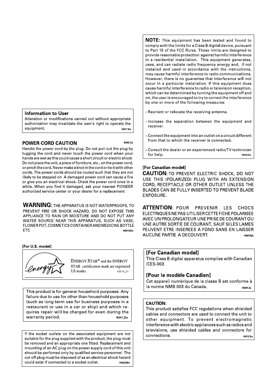 Important notice | Pioneer VSX-43TX User Manual | Page 2 / 104