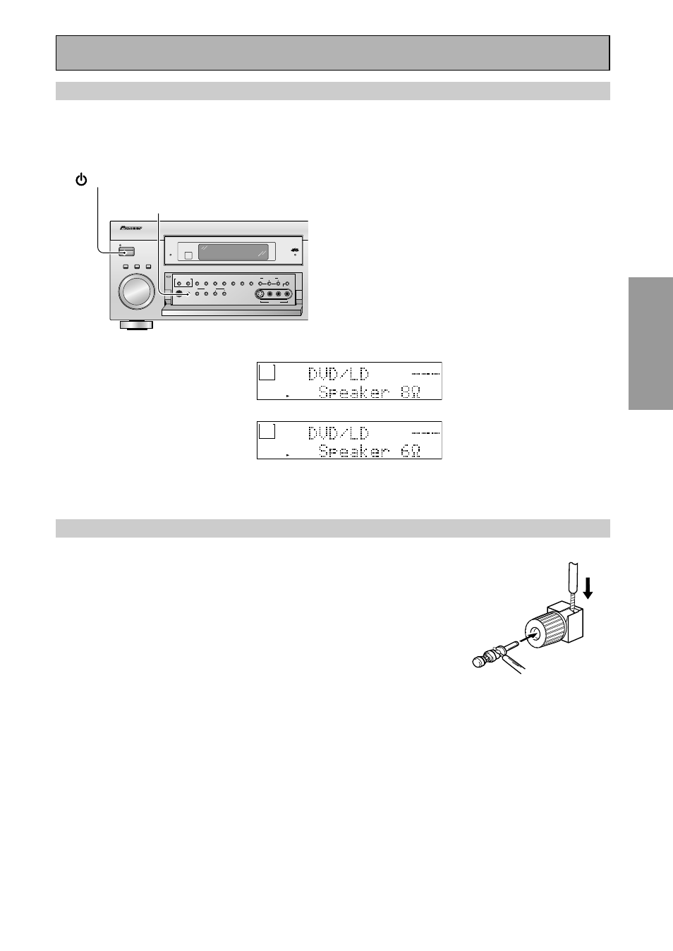 Speaker impedance, Bi-wiring your speakers, Prep ara tion prep ara tion | Connecting your equipment, Speakers standby/on | Pioneer VSX-43TX User Manual | Page 25 / 104