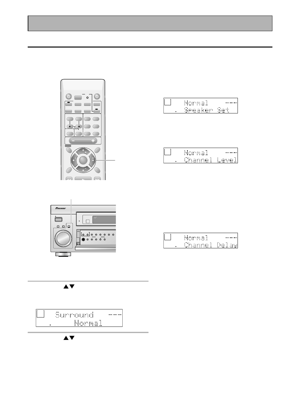Normal setup, Setting up for surround sound | Pioneer VSX-43TX User Manual | Page 36 / 104