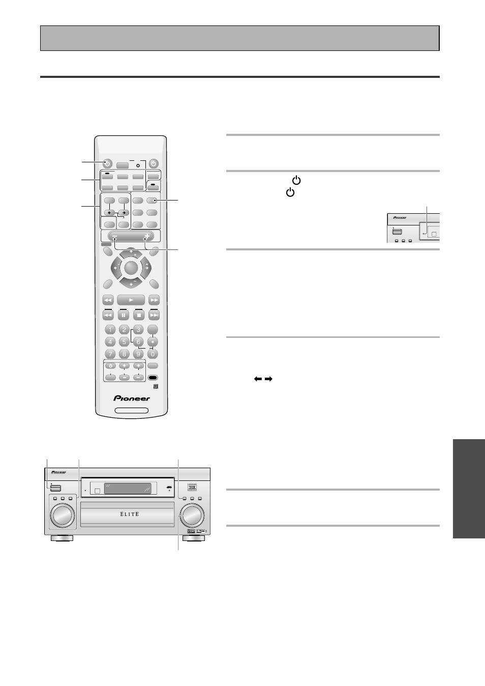 Basic operation, Stereo and multichannel playback, Basic | 4 choose a listening mode one of two ways, Standby indicator, Standby | Pioneer VSX-43TX User Manual | Page 41 / 104