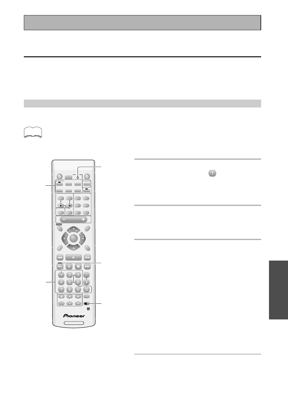 Remote control of other components, Setting up the remote control to control other, Components | Recalling settings stored in the remote control, Basic, The led lights continously | Pioneer VSX-43TX User Manual | Page 59 / 104
