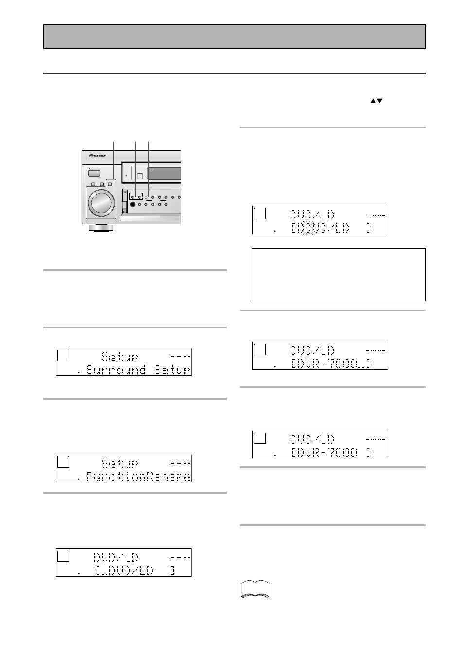 Function rename, Fine tuning your system, This display appears on the receiver | You can input up to ten characters | Pioneer VSX-43TX User Manual | Page 78 / 104