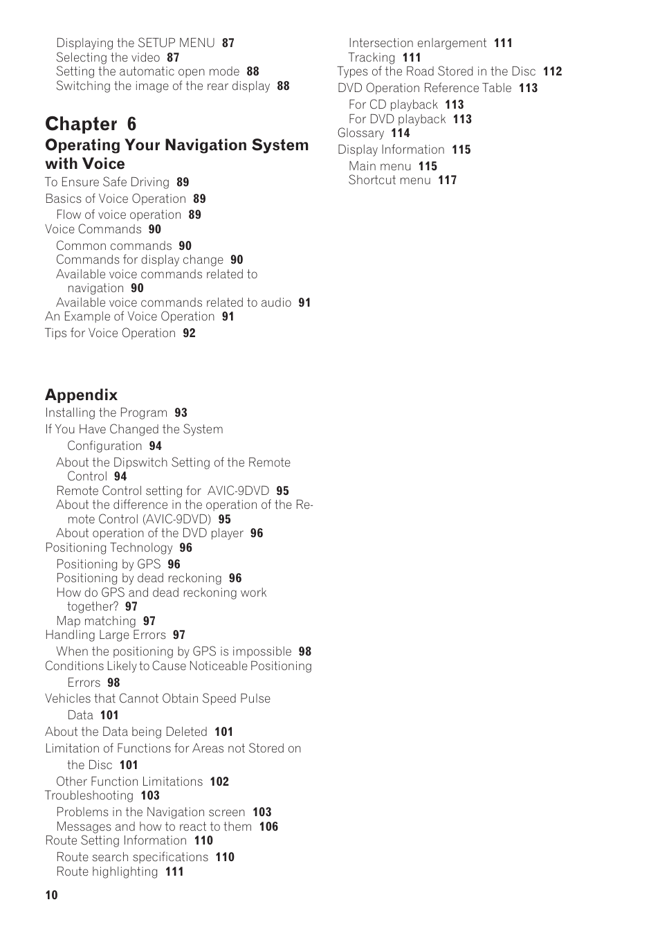 Chapter 6 | Pioneer CNDV-40R User Manual | Page 12 / 120