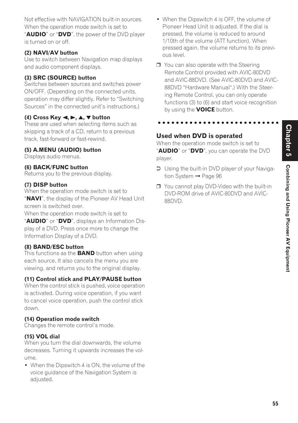 Chapter 5 | Pioneer CNDV-40R User Manual | Page 57 / 120