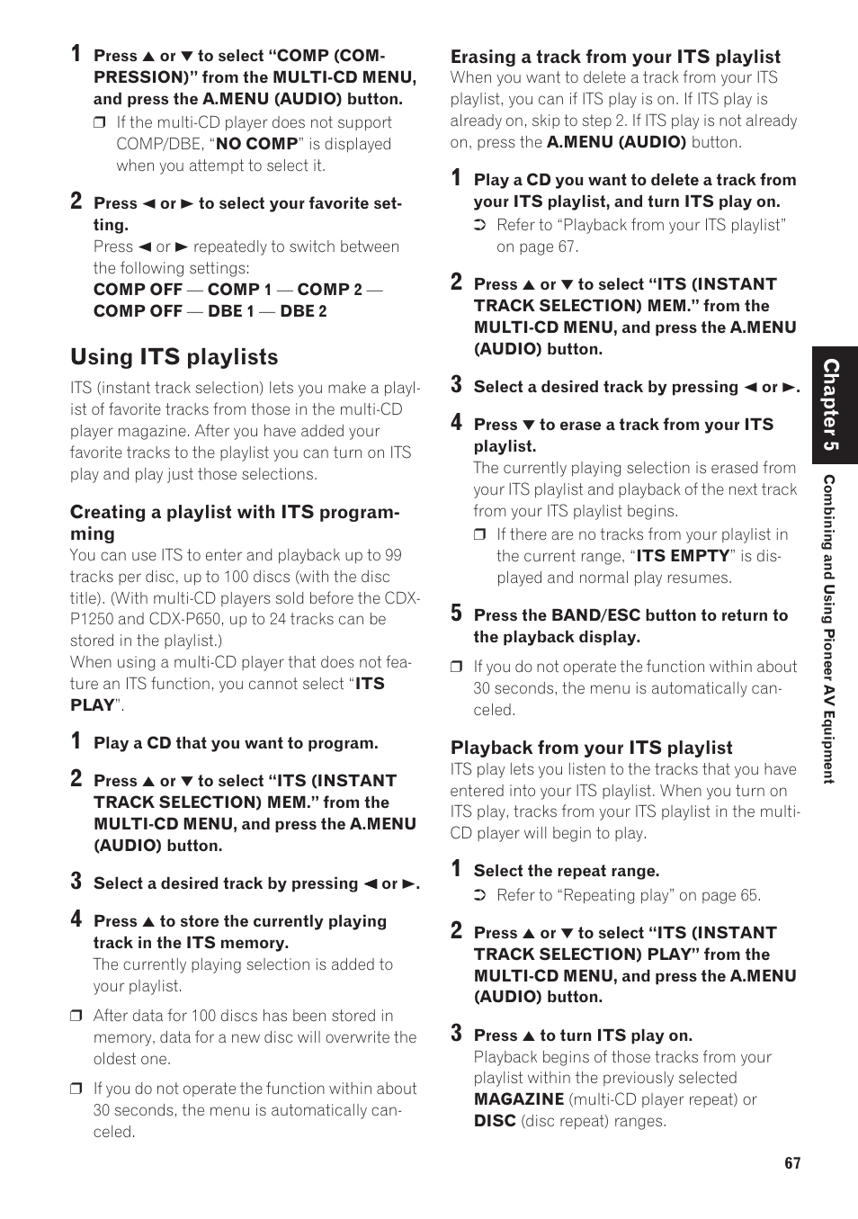 Using its playlists | Pioneer CNDV-40R User Manual | Page 69 / 120