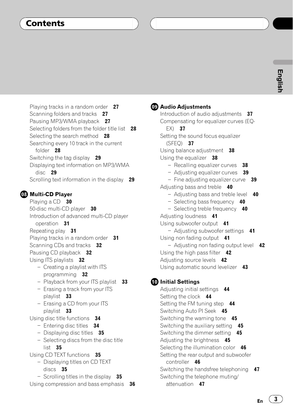 Pioneer DEH-P7500MP User Manual | Page 3 / 128