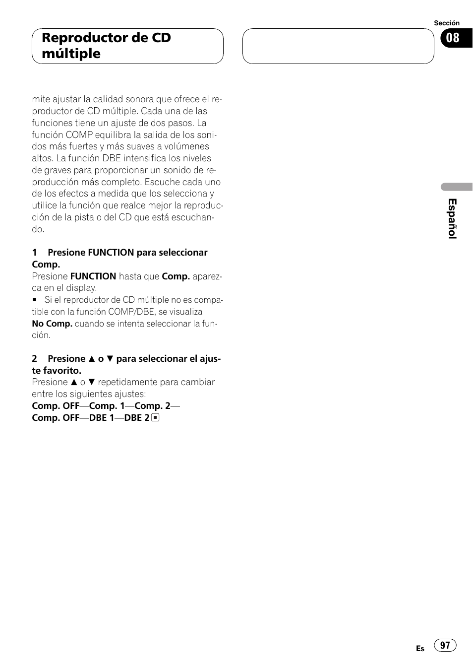 Reproductor de cd múltiple | Pioneer DEH-P7500MP User Manual | Page 97 / 128