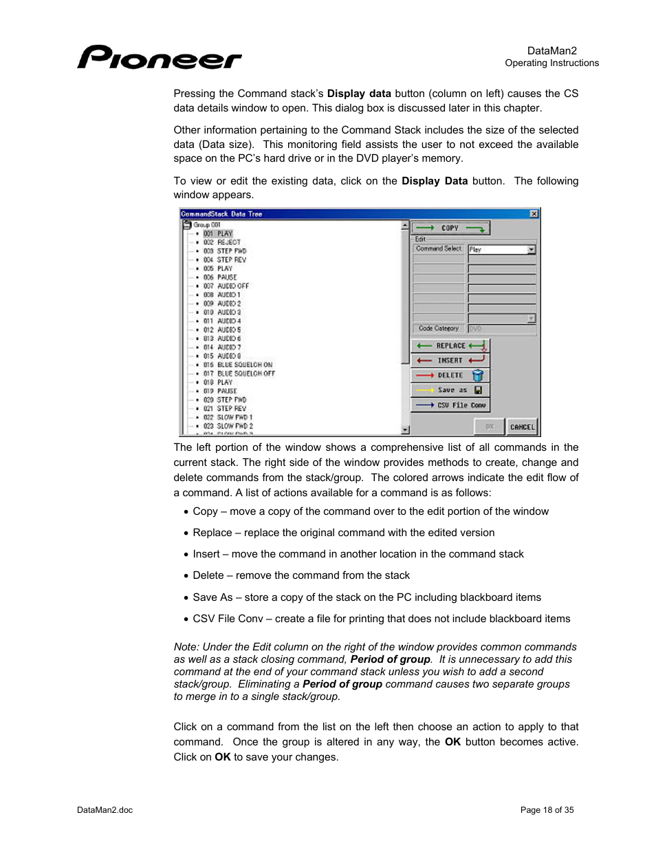 Pioneer DataMan2 DVD-V7400 User Manual | Page 21 / 39