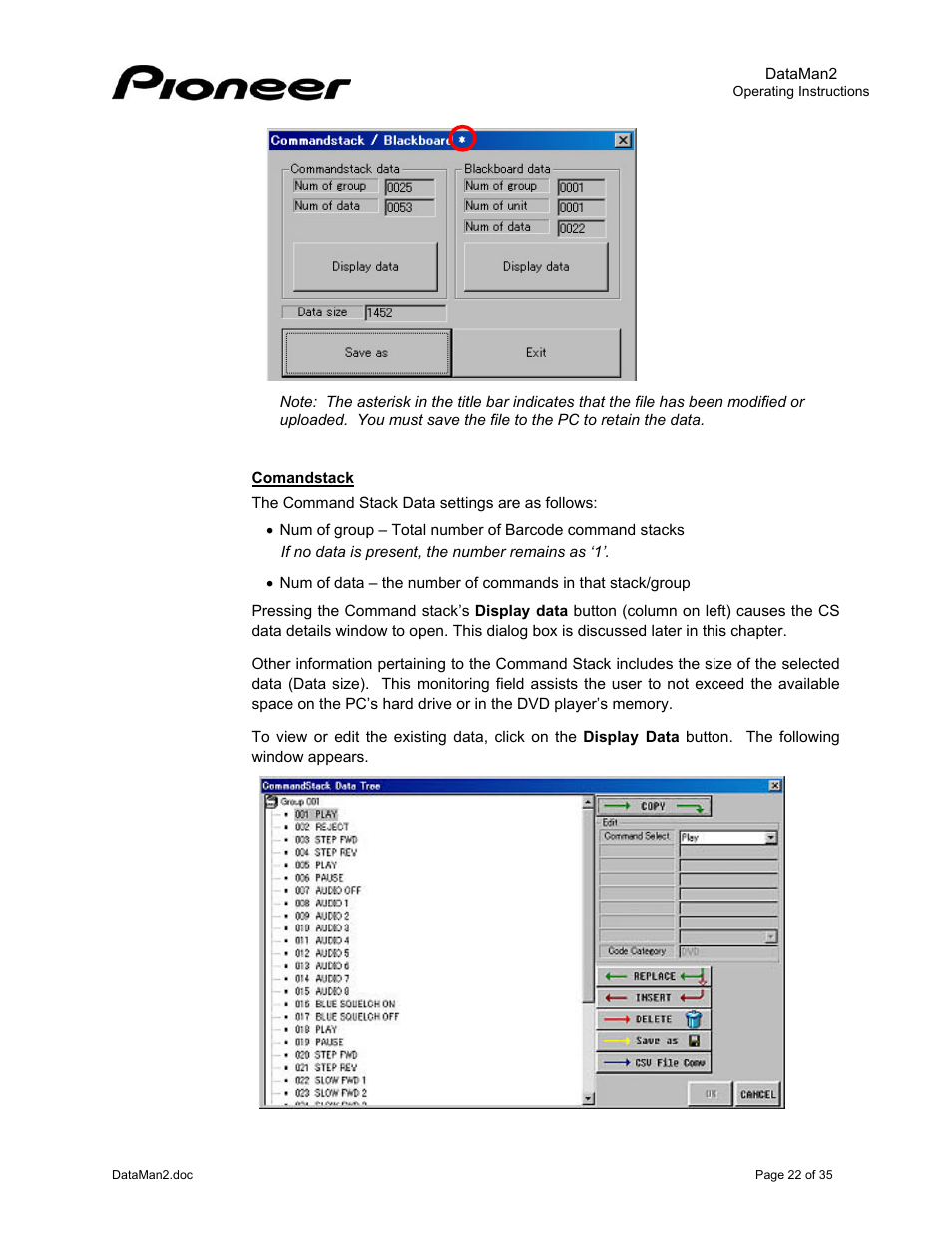 Pioneer DataMan2 DVD-V7400 User Manual | Page 25 / 39