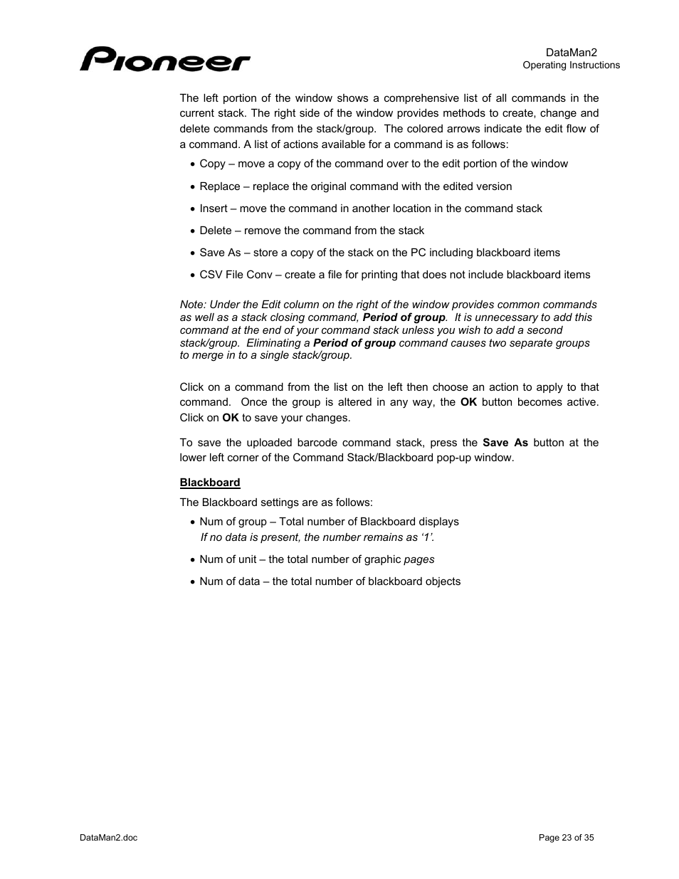 Pioneer DataMan2 DVD-V7400 User Manual | Page 26 / 39