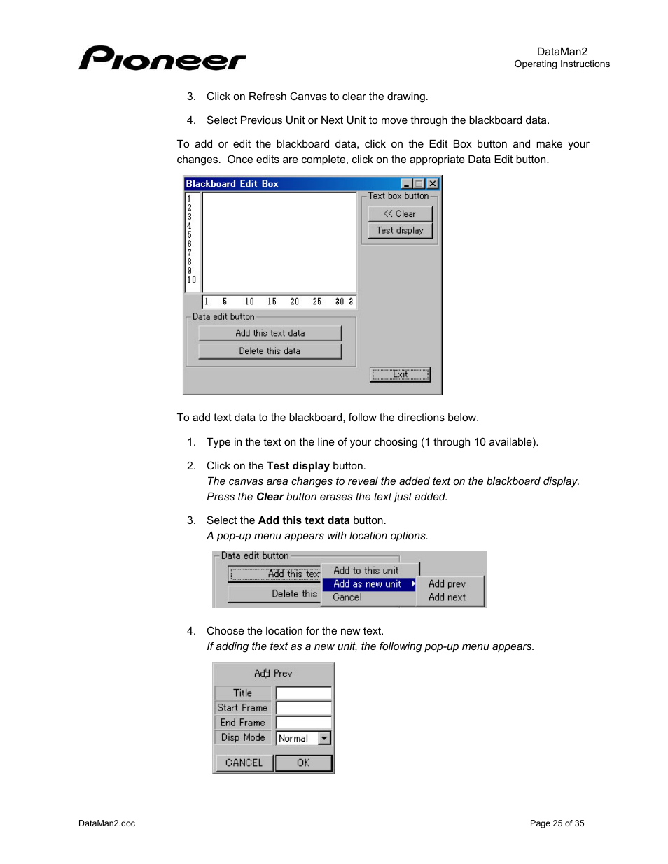 Pioneer DataMan2 DVD-V7400 User Manual | Page 28 / 39