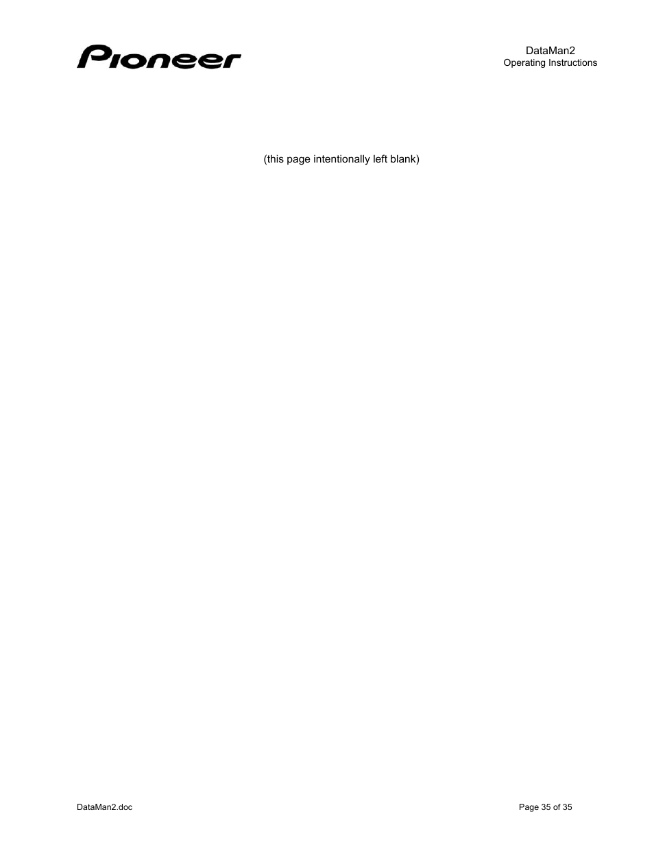 Pioneer DataMan2 DVD-V7400 User Manual | Page 38 / 39